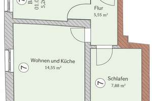Kapitalanlage mit Charme – helle 1-Raum-Wohnung im sanierten Altbau nahe Park Babelsberg – Die vollständige Adresse der Immobilie erhältst du vom Anbieter., 14482 Babelsberg Nord, Potsdam – Vorschaubild 12