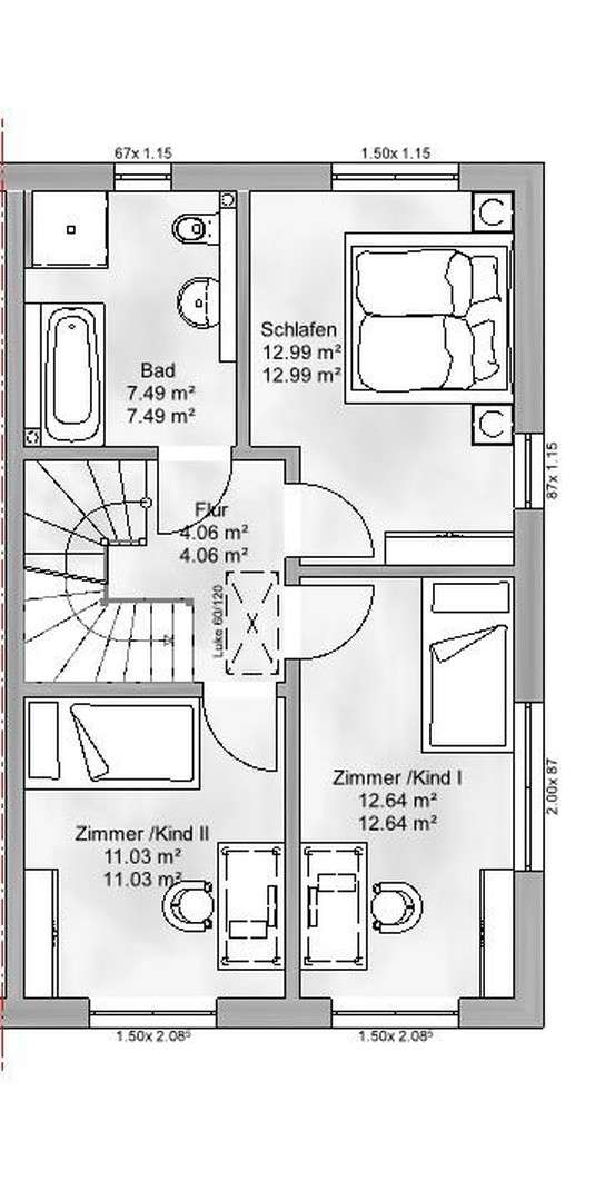 Reihenendhaus OG (Nr. 6)