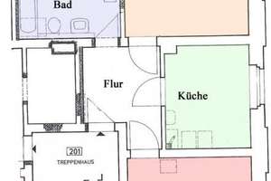 Schöne 3-Raumwohnung mit Balkon im Norden von Zittau – Die vollständige Adresse der Immobilie erhältst du vom Anbieter., 2763 Zittau – Vorschaubild 2