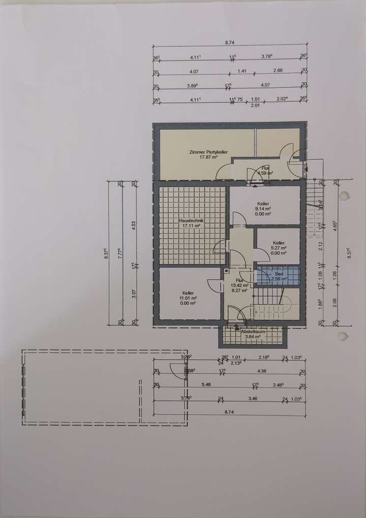Grundriss Keller