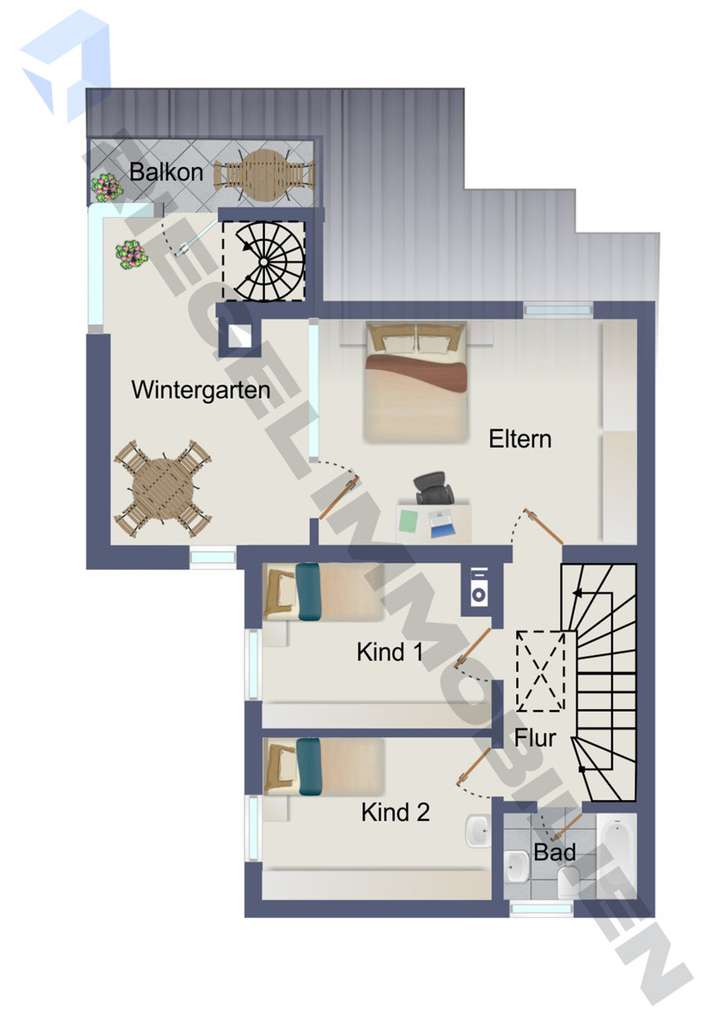 Grundriss Obergeschoss