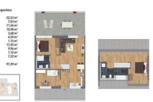 Lichtdurchflutete 4-Zimmer-Maisonette-Wohnung mit großer Dachterrasse in Köln-Niehl – 50735 Niehl, Köln – Vorschaubild 22