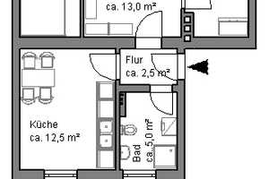 Schicken 2,5-Zimmer-Wohnung mit Tageslichtbad – Lüssenhopstr. 24, 30419 Hannover – Vorschaubild 3