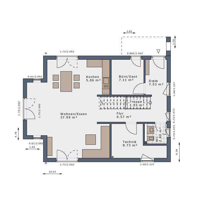 Grundriss Erdgeschoss