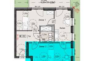 WG-Zimmer im Campus Nähe FH, moderne Ausstattung, Design-Möbel, Einbauküche, Duschbad, Terrasse – Merianstraße 8, 33615 Dornberg, Bielefeld – Vorschaubild 17