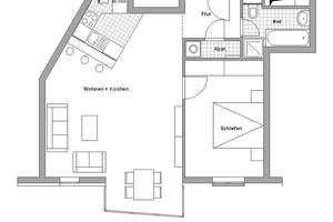 Huttrop erleben: Gut gepflegte 2-Zimmer-Wohnung mit Einbauküche – Die vollständige Adresse der Immobilie erhältst du vom Anbieter., 45138 Huttrop, Essen – Vorschaubild 10