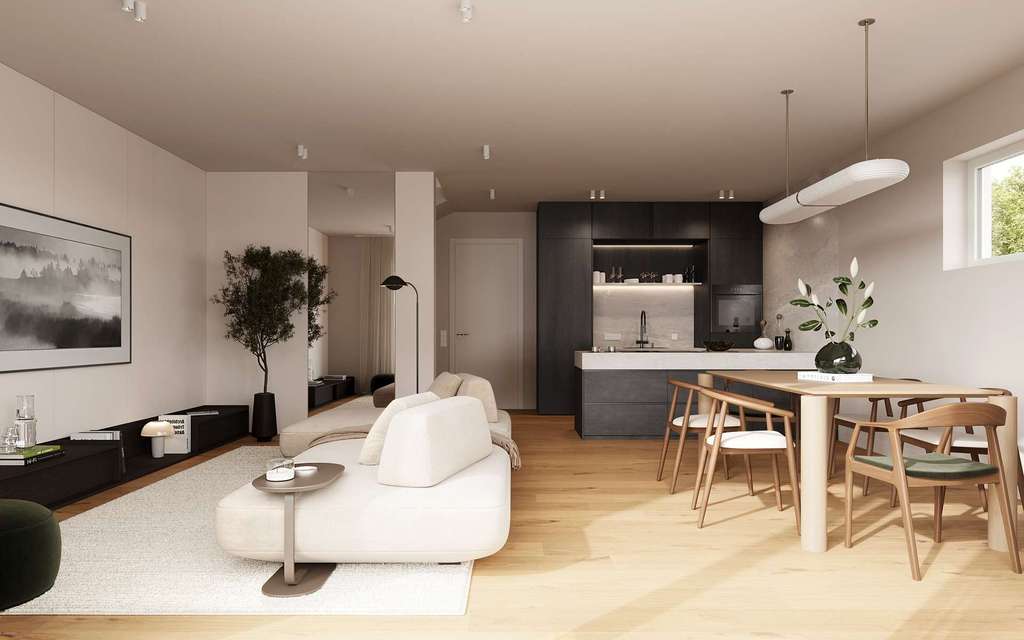 Immobilie in Iggensbach - Neubau-Doppelhaushälfte in ökologischer Holzbauweise, Doppelgarage und PV-Anlage – Effizienzhaus 40 - Bild 3