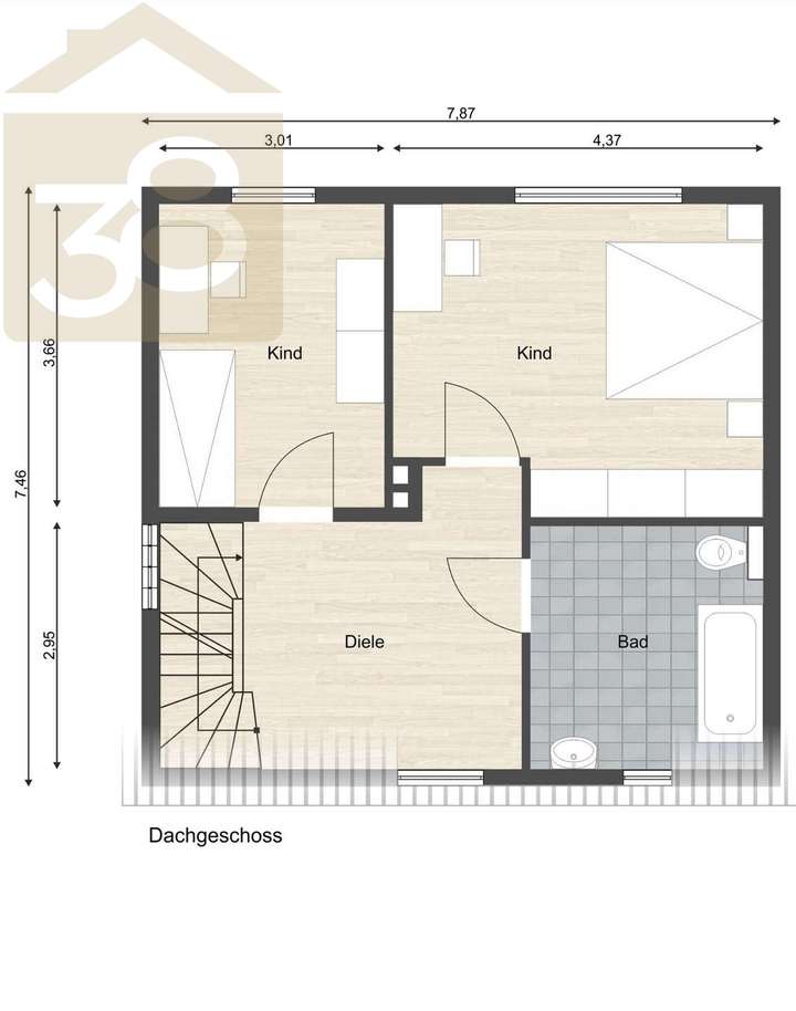Grundriss Dachgeschoss