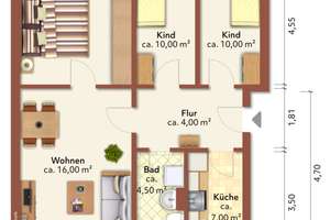 Direkt einziehen! bezugsfertige 4-R.-WE m. Balkon in Zittau! – Südstraße 43 e, 2763 Zittau – Vorschaubild 11