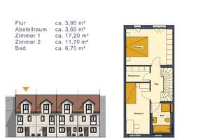 Ihr neues Zuhause wartet! Modernes Reihenhaus, schlüsselfertig! Baubeginn erfolgt! – 63075 Bürgel, Offenbach am Main – Vorschaubild 4