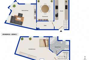 Lichtdurchflutetes Maisonette-Highlight: 3 Zimmer mit neuem Boden & Einbauküche – Höfener Straße 18, 90763 Südstadt Industriegebiet, Fürth – Vorschaubild 12