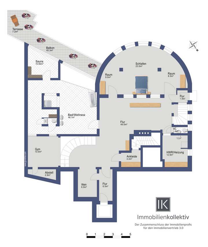 GRUNDRISS MITTELGESCHOSS