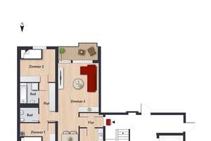 Fußboden inklusive - Schicke Wohnung mit zwei Balkonen // 5.OG links – Halberstädter Str. 20, 38444 Westhagen, Wolfsburg – Vorschaubild 17