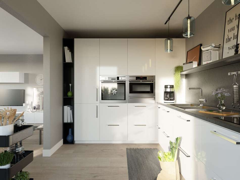 Wohnbeispiel teiloffene Küche