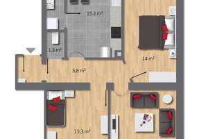 Charmante 3,5-Raum-Etagenwohnung mit Loggia, zentral in Essen-Borbeck – Die vollständige Adresse der Immobilie erhältst du vom Anbieter., 45355 Borbeck-Mitte, Essen – Vorschaubild 12