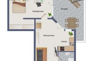 Zweizimmerwohnung mit Terrasse und großem Stellplatz  in Rath/Heumar – Die vollständige Adresse der Immobilie erhältst du vom Anbieter., 51107 Rath/Heumar, Köln – Vorschaubild 11