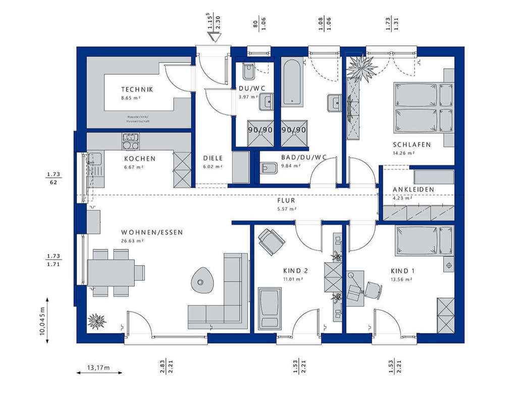 Immobilie in Eibelstadt - Urlaubsfeeling jeden Tag: Moderner Bungalow mit direktem Gartenzugang. - Bild 3