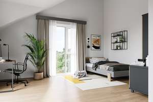 Neubau-Cool Wohnen für Studenten in Darmstadt, 1 Zimmer-Apartment,möbliert,mit Terrasse – Heinrichwingertsweg 51, 64285 Bessungen, Darmstadt – Vorschaubild 10