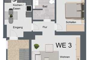 Sonnenverwöhnte sanierte 2-Zimmerwohnung mit KFZ-Stellplatz – Wiesbaden – Vorschaubild 7