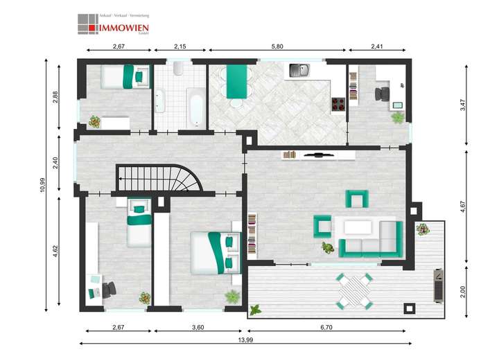 Grundriss Obergeschoss