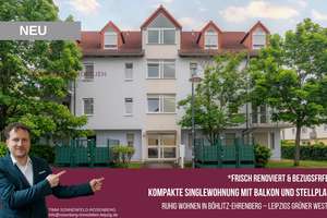 frisch renoviert und bezugsfrei -
Kompakte Singlewohnung mit Balkon & Stellplatz im Leipziger Weste – Carl-Meyer-Straße 5 WE53, 4178 Böhlitz-Ehrenberg, Leipzig – Vorschaubild 1