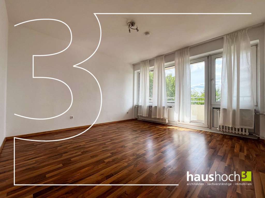 Helle 2-Zimmer-Wohnung mit zwei Balkonen in zentraler Lage von Münster-Coerde