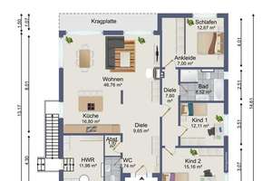 Neubau EG-Wohnung barrierefrei mit Kamin und Garten AmöneBlick Provisionfrei – 35274 Kirchhain – Vorschaubild 4