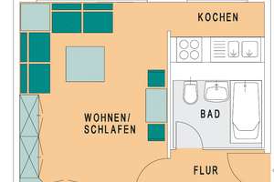 ** WBS erforderlich ** - AB SOFORT - Gemütliche 1-Zimmer-Wohnung in Dresden! – Wilhelm-Lachnit-Straße 9, 1219 Strehlen, Dresden – Vorschaubild 8