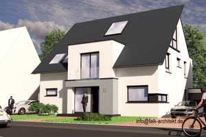 Freistehende Villa Effizienzhaus A+, KfW 40, mit Grundstück, Wohnkeller, Fußbodenheizung, PV-Anlage! – Bertastraße 0, 40625 Düsseldorf – Vorschaubild 1