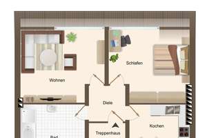 Helle 2-Zimmer-ETW * gepflegt & vermietet * ca. 62,6 m² Wohnfläche * zentrale Lage in MG-Zentrum – Die vollständige Adresse der Immobilie erhältst du vom Anbieter., 41061 Hardterbroich-Pesch, Mönchengladbach – Vorschaubild 13