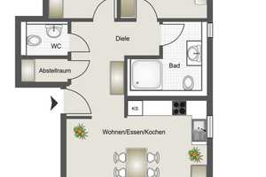 Genial für Kapitalanleger: 3 Zimmer Erdgeschoss- Neubauwohnung mit Terrasse und TG-Stellplatz – Tübingen (Kreis) – Vorschaubild 4