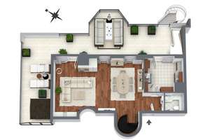 Stilvolle Penthouse-Maisonette mit privater Dachterrasse und Haus-im-Haus-Charakter – Die vollständige Adresse der Immobilie erhältst du vom Anbieter., 47799 Cracau, Krefeld – Vorschaubild 21
