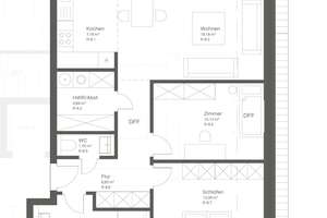 QNG-Neubau: 3-Zimmer-Wohnung in ruhiger Sackgassenlage – Pommernstraße 12, 48167 Gremmendorf-West, Münster – Vorschaubild 3