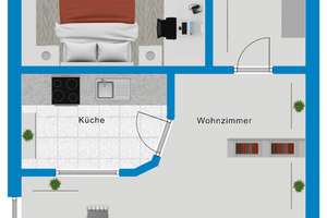 Traumhafte 2-Raumwohnung mit Einbauküche und Stuck im Mühlwegviertel! – Karl-Liebknecht-Straße 28, 6114 Giebichenstein, Halle (Saale) – Vorschaubild 12