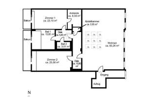 Loft, Architektur, Licht - 180 m² auf einer Ebene: den Grundriss bestimmen Sie – 80807 Milbertshofen, München – Vorschaubild 4
