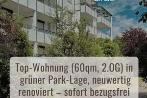 Neuwertig renovierte, schön geschnittene 2-Zimmer-Wohnung (2.OG) mit Blick ins Grüne direkt am Park