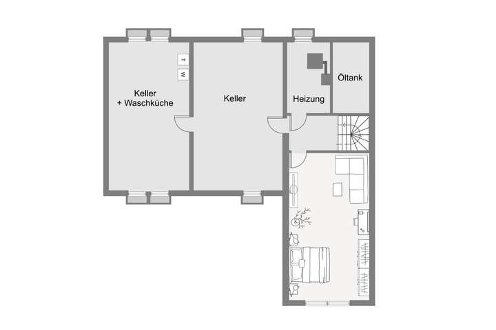 Grundriss Untergeschoss