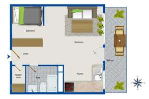 Stilvolle 1-Raum-Wohnung in München Laim – Die vollständige Adresse der Immobilie erhältst du vom Anbieter., 80686 Friedenheim, München – Vorschaubild 17
