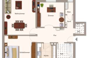 Für Anleger oder Vorsorgekäufer...Vermietete 3-Zimmer-ETw in Sieglitzhof – Die vollständige Adresse der Immobilie erhältst du vom Anbieter., 91054 Sieglitzhof, Erlangen – Vorschaubild 2