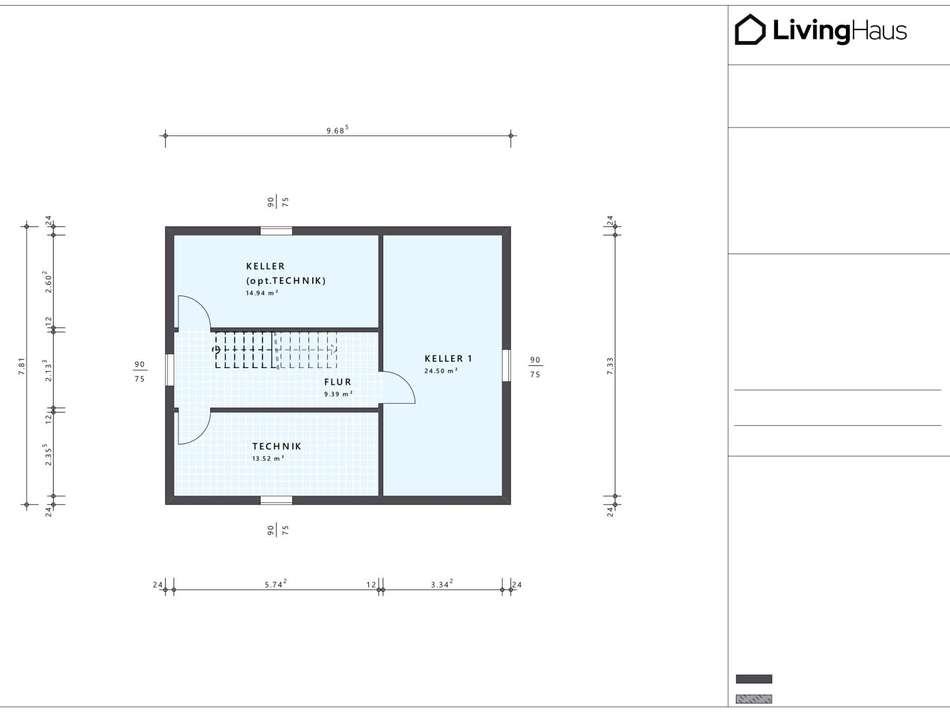 Kellergrundriss LivingHaus