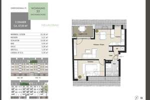 Exklusive 2-Zimmer-Dachgeschosswohnung mit Loggia! WE 22 – Gereonswall 89-91, 50670 Altstadt/Nord, Köln – Vorschaubild 2
