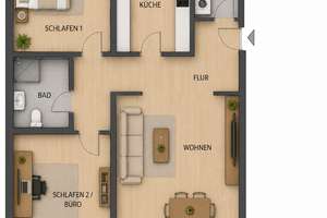 Freundliche und modernisierte 3-Raum-Wohnung mit gehobener Innenausstattung mit EBK in Hannover – Die vollständige Adresse der Immobilie erhältst du vom Anbieter., 30419 Stöcken, Hannover – Vorschaubild 14