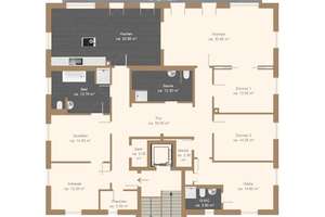 Über 224 m²! Lichtdurchflutete und energieeffiziente 6-Raum-Neubauwohnung mit  moderner Ausstattung! – Die vollständige Adresse der Immobilie erhältst du vom Anbieter., 1129 Trachau, Dresden – Vorschaubild 9