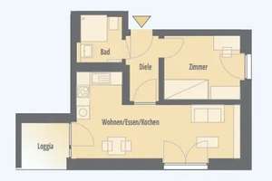 UNI / UKM nah - voll möbliert - Luxus 2 Zi Neubau  – Luise-Rappoport-Weg 9, 48161 Gievenbeck, Münster – Vorschaubild 16