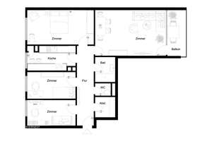 Erstbezug nach Sanierung - 4 Zimmer Wohnung in ruhiger Lage – 70376 Münster, Stuttgart – Vorschaubild 17