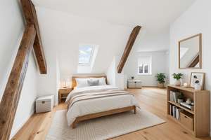 Exklusive 3‑Zi.-DG-Wohnung mit Stellplatz & Balkon in top sanierter Stadtvilla nahe City‑Galerie – Raunerstraße 23, 86153 Am Schäfflerbach, Augsburg – Vorschaubild 2