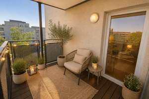 Energieoptimiertes Wohnen am Park: 2,0 -Zimmer-Wohnung mit Loggia und Balkon