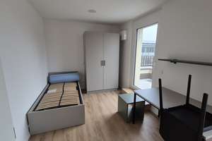 Erstbezug: Möblierte 1-Zimmer-Studierendenwohnung mit Südbalkon  – Gabelsbergerstraße 20, 91052 Stubenloh, Erlangen – Vorschaubild 1
