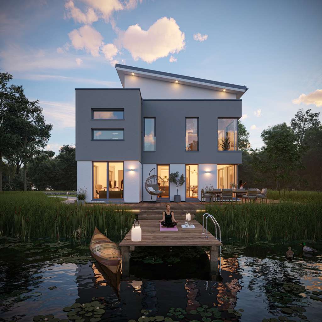 Immobilie in Seestermühe - Grenzenloses Wohnen: Großzügige Fensterfronten für ein freies Raumgefühl. - Bild 0