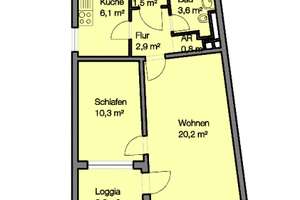 Helle Zweizimmerwohnung in Sündersbühl mit Blick ins Grüne – Nansenstr. 21, 90439 Sündersbühl, Nürnberg – Vorschaubild 13